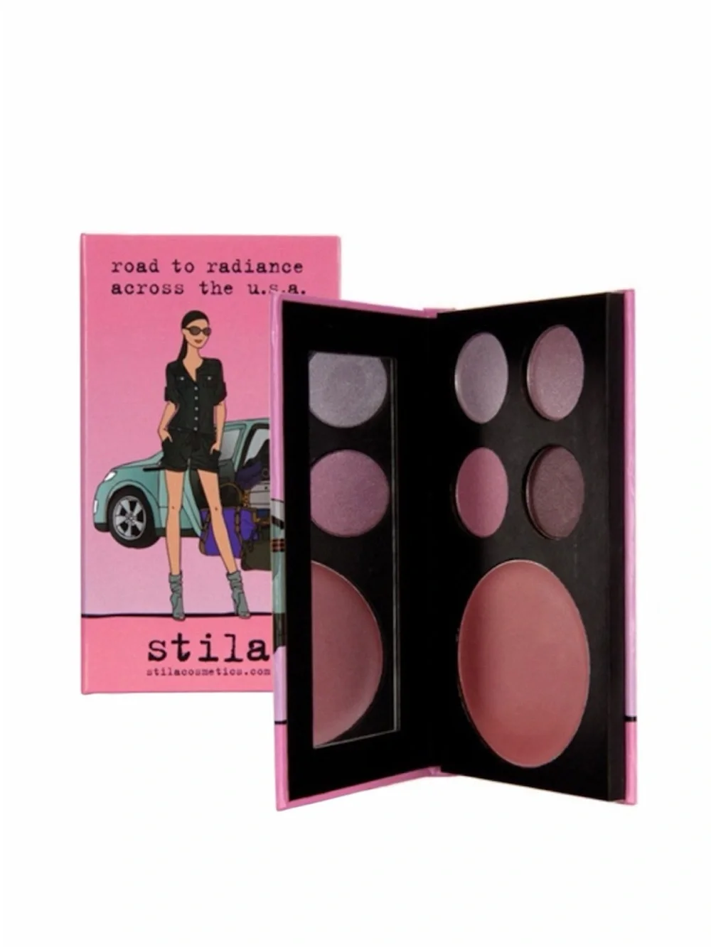 Stila New Travel Girl Palettes Bundle Set of 4 NWT Paris Moscow Tokyo USA